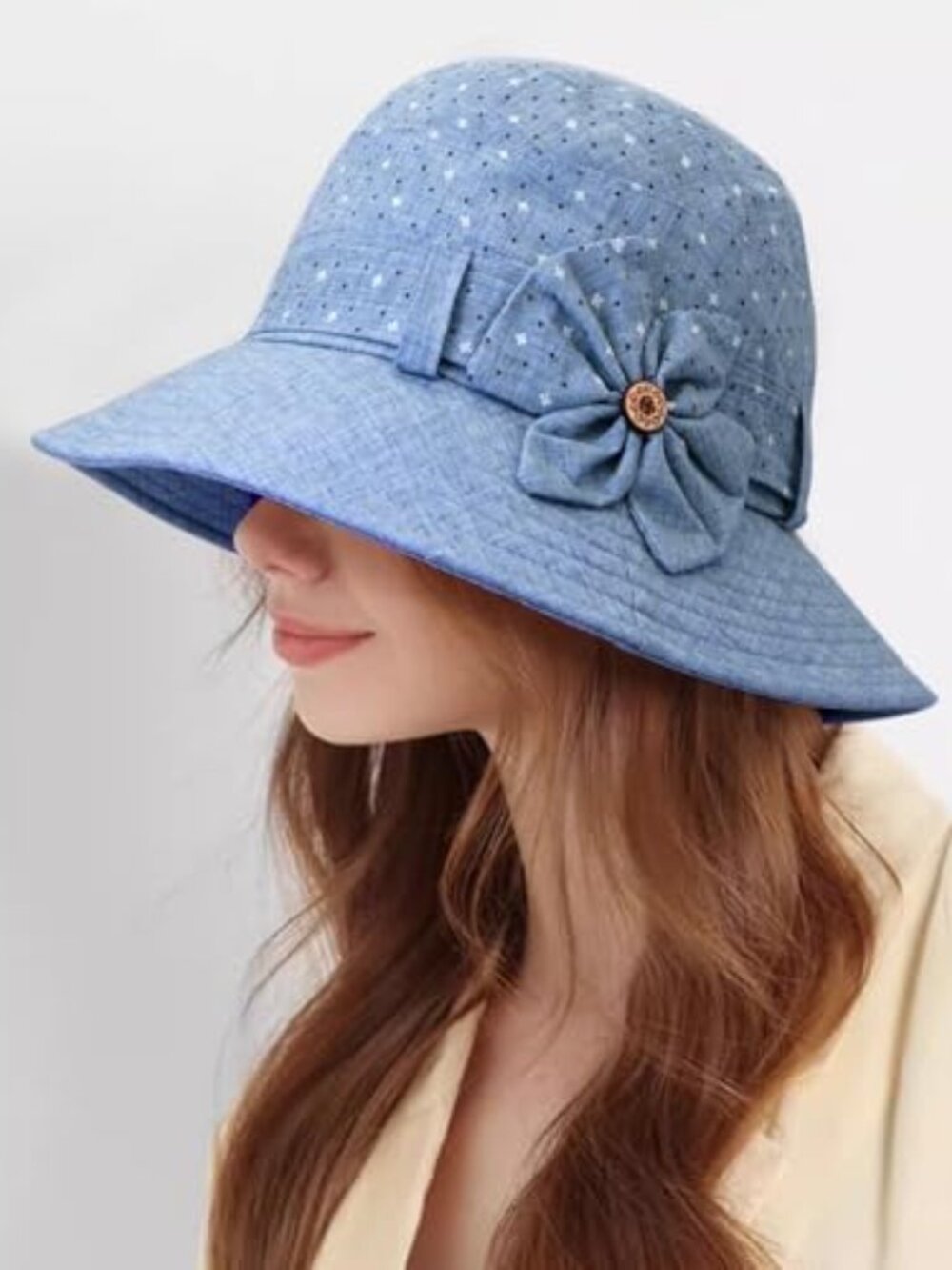 Women Cloche Bucket Hat Vintage Fedora Bowler Hats